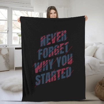 Discover Motivational Typography Design for Growth gym Fleece Blankets