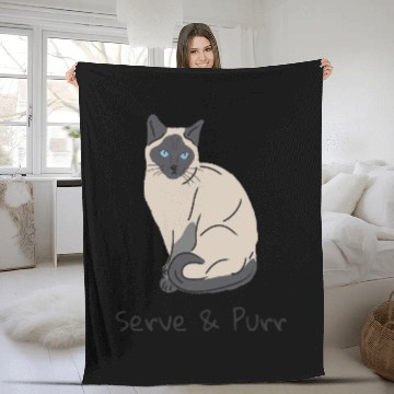 Discover Serve & Purr - Cat Pickleball Fleece Blankets