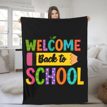 Discover Welcome Back to School Fleece Blankets