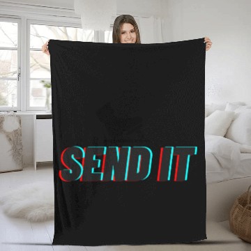 Discover Send It Street Racing Fleece Blankets