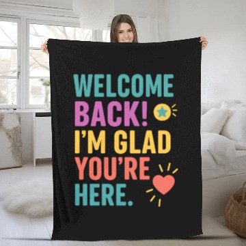 Discover Welcome Back To School, Teacher Appreciation Gift Fleece Blankets