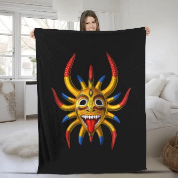 Discover Puerto Rico Vejigante Fleece Blankets