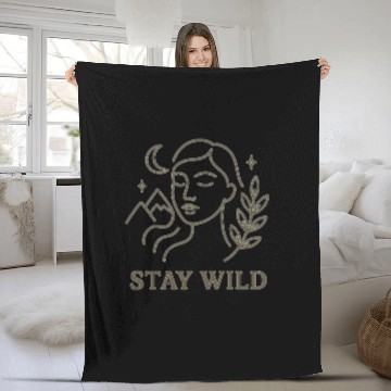 Discover Celestial Nature Motivational Design Fleece Blankets