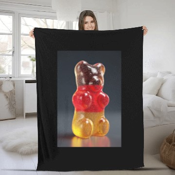 Discover Transparent German Gummy Bear Fleece Blankets