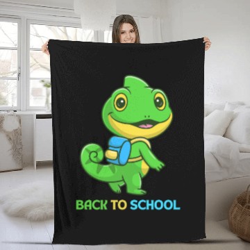 Discover LIZARD BACK TO SCHOOL Fleece Blankets