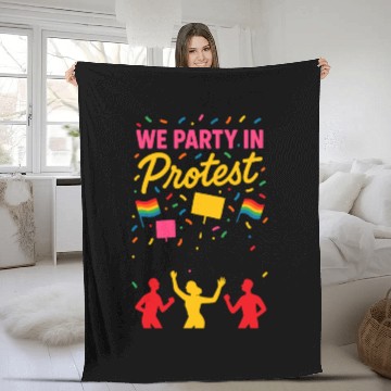 Discover Queer Pride Queer Joy LGBTQ+ Affirmation Trans Fleece Blankets