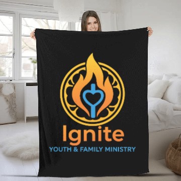 Discover Ignite Youth and Family Logo Fleece Blankets