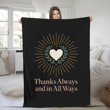Discover Gratitude Mindfulness Positive Affirmation Daily Fleece Blankets