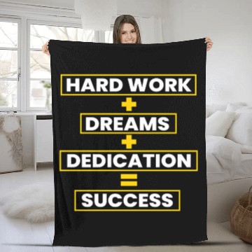 Discover Success Quote Typography – Motivational Design Fleece Blankets