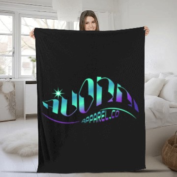 Discover Galactic Adventure Typography Design Fleece Blankets