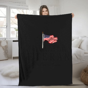 Discover Proud To Be A US Veteran Navy Fleece Blankets