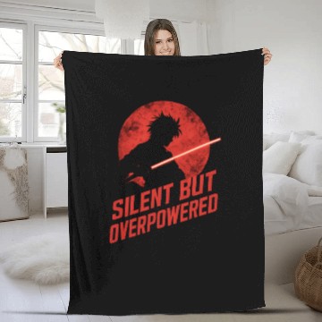 Discover Silhouette Jedi with Red Moon Fleece Blankets