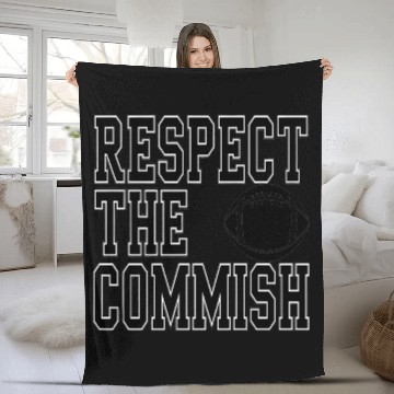 Discover Respect the Commish Fantasy Football Fleece Blankets