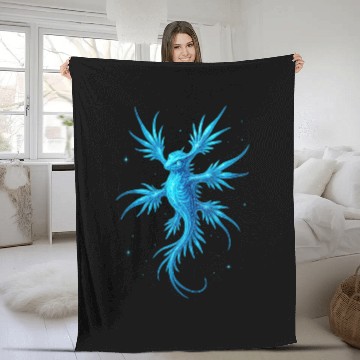 Discover Ethereal Celestial Sea Dragon Design Fleece Blankets