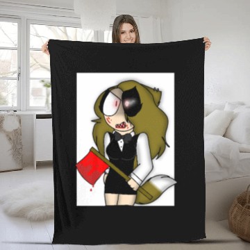 Discover Horror-Themed Zombie Waitress Design Fleece Blankets