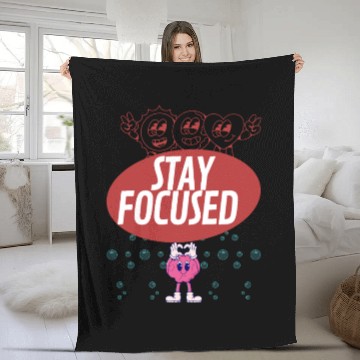 Discover Mindful Brain with Positive Message Fleece Blankets
