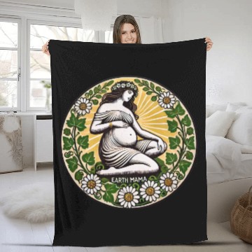 Discover Earth Mama Nature Goddess Design Fleece Blankets