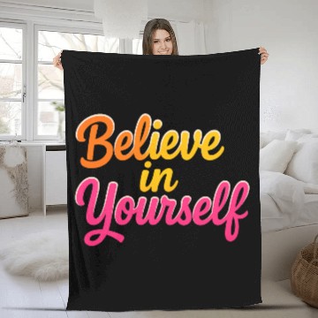 Discover Inspirational Quote Typography Design Fleece Blankets