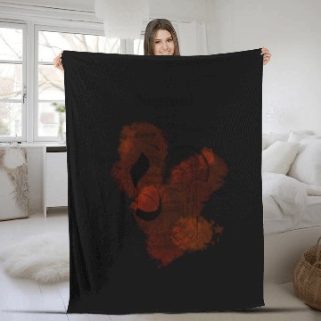 Discover Negroni Cocktail Illustration Classic Hand-Drawn Fleece Blankets
