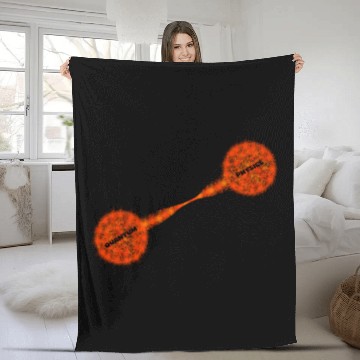 Discover Quantum Physics Particle Science Entanglement  Fleece Blankets