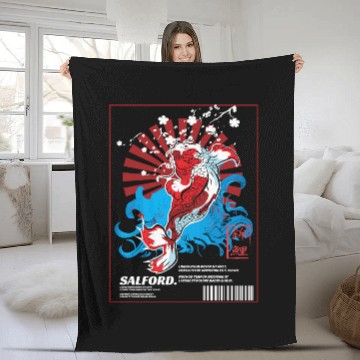 Discover Traditional Japanese Koi Fish Water Tattoo Fleece Blankets