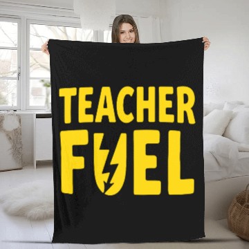 Discover Teacher Fuel - Coffee icon Fleece Blankets