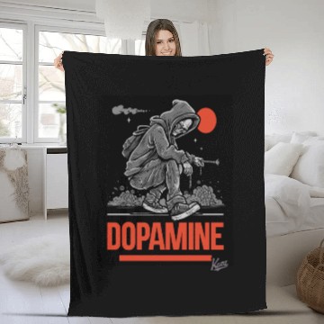 Discover Neon Skater with Vapor Trail and Red Moon Fleece Blankets