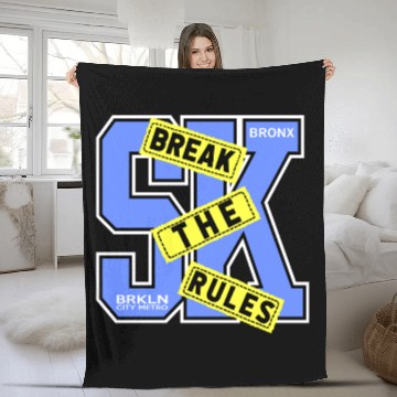 Discover Bronx Street Art Urban Brooklyn Fleece Blankets