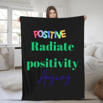 Discover Vibrant Inspirational Typography Fleece Blankets