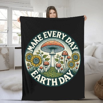 Discover Make every Day Earth Day Fleece Blankets