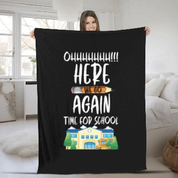 Discover Back to school again! Fleece Blankets