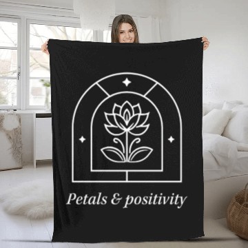 Discover Serene Lotus with Cosmic Accents Fleece Blankets