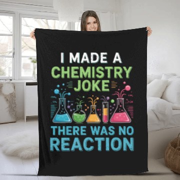 Discover Chemistry Joke Celebration Design Fleece Blankets
