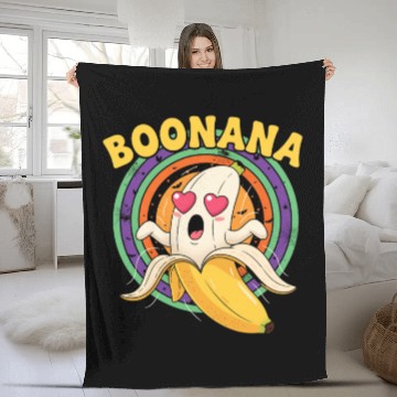 Discover Banana Boonana Cartoon Design Fleece Blankets