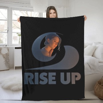 Discover Celestial Woman and Wave Logo Fleece Blankets
