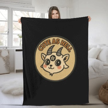 Discover Enchanting Goat Illustration  Fleece Blankets