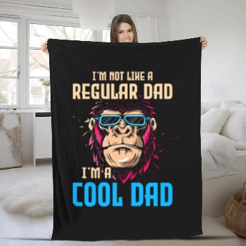 Discover I'm Not Like A Regular Dad, I'm A Cool Dad Fleece Blankets