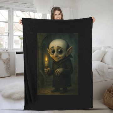 Discover Gothic Vampire Tween Portrait Fleece Blankets