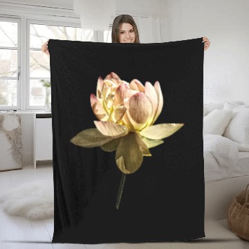 Discover Delicate Pink Lotus Fleece Blankets