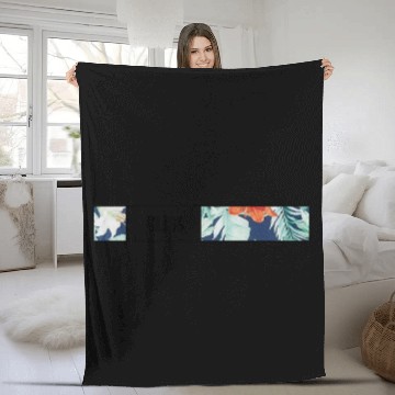 Discover Tropical Botanical Bliss Fleece Blankets