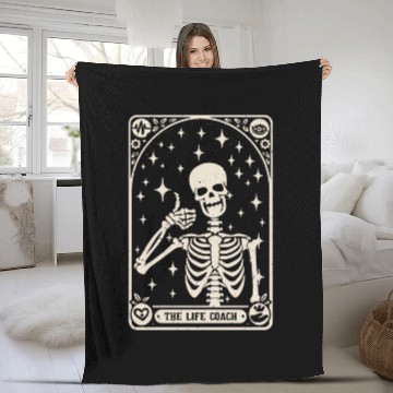 Discover The Life Coach Tarot Card Motivation Speaker Fleece Blankets