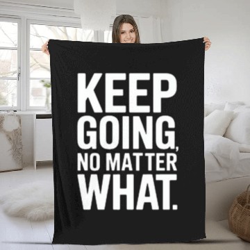 Discover Inspirational Motivation Quote Design Fleece Blankets