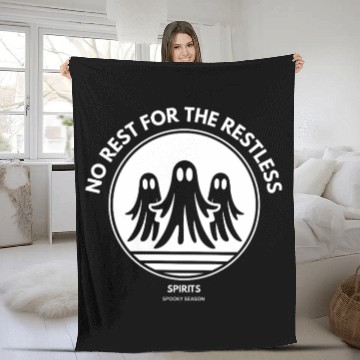 Discover Ghostly Spirits Halloween Fleece Blankets
