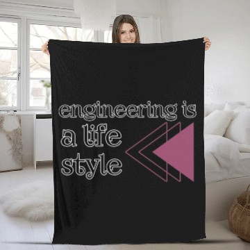Discover Engineering is a lifestyle  Fleece Blankets