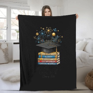 Discover proud physics graduate class of 2026 Fleece Blankets