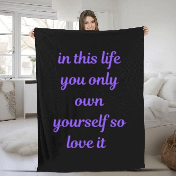 Discover Bold Positive Quote Fleece Blankets for Mindful Souls