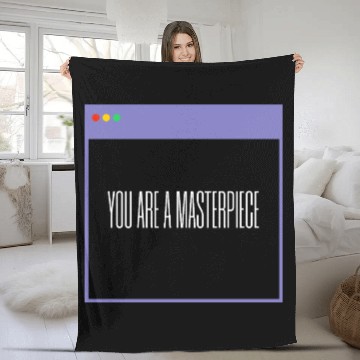 Discover Inspirational Self Love Design Fleece Blankets