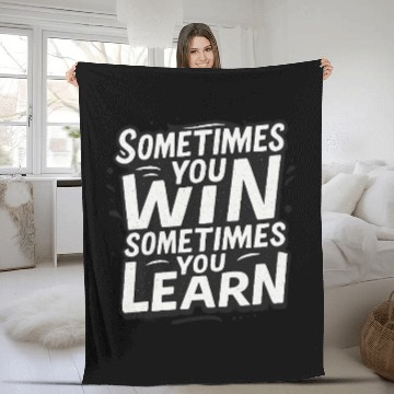 Discover Motivational Quote Design Inspiring Growth Fleece Blankets