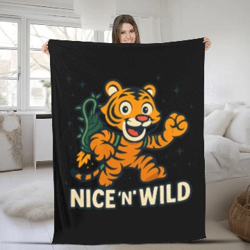 Discover Playful Jungle Explorer  - Nice "N" Wild Fleece Blankets