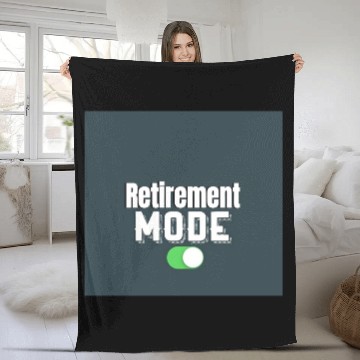Discover Retirement Mode Toggle Design Fleece Blankets